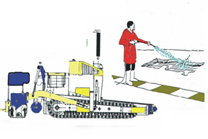 High Pressure cleaning of Asphalt, Finishing Machines & Pavers